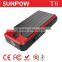sunpow Mini 12v car jump starter power bank Multi-functional battery charger/booster for mobile phone LED light SOS