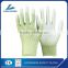 Low Price PU Coated Plam Dotted Nylon Protective Working Gloves with CE Certification