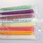 Trumpet type 8 colors ear candles with ear plug Transparent bags ear care products