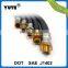 yute brand wholesale sae j1402 black air brake hose with brass fittings