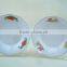 Factory Cheap Porcelain Cut Edge Soup/ Trim Silver Rim Dessert Plates & Dishes