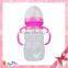 2015 promotional hot sell baby product different color to choose silicone baby bottles new feeding bottles baby milk bottle