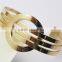 Latest design Plating18k gold titanium steel cuff bangle 316L titanium steel bangle