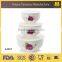 Ceramic canister bowl set, microwave safe food container with lid