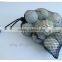 High quality mesh bags portable drawstring bag reusable large football ball bag