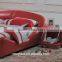 Red leather bed royal princess bed