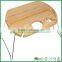 Bamboo food tray with foldable legs and bottle slots                        
                                                                                Supplier's Choice