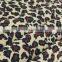 cotton twill fabric black coffee Leopard pattern polyester milk fiber Spandex Fabric