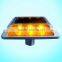 Solar Led Aluminum alloy square shape solar powered temporary road driveway led marker circular road stud light