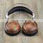 Wired Headphones Without Mic Innovation Fone de Ouvido para DJ Wooden