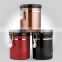 Stainless Steel Metal Type and Metal Material Stainless steel Coffee Canister, lid can breath
