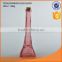 Eiffel design aroma diffuser with cork lid glass in clear and colour