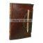 Leather Journal With Wood Pencil Diary Notebook Handmade Leather and Paper