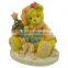 Lovely teddy bear polyresin wedding figuirne wall decor