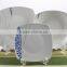 SGS,FDA,Ecofriendly Porcelain square fine dinner sets wholesale giftware