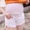d83216f 2016 comfortable korean stylish white denim short pants for maternity