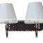 Contracted wooden base wall lamp double lamp wall lamp for hotel project