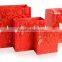 I Love YOU Paper Bag bright red color with Gold red printed