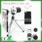 12x Magnifier Zoom Aluminum Manual Focus Telephoto Telesocpe Phone Camera Lens Kit with Tripod