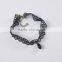 Promotional Gifts Jewelry Fashion Black Acrylic Pendant Lace Bracelet