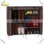 Waterproof metal fabric shoe rack with rolling door