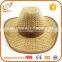 Custom printted logo straw farmer doll hats
