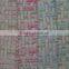 Fall winter two tone color rib stripe chenille polyester knit fabric