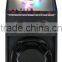 Full wooden portable 10 inch battery trolley speaker wifi microphone