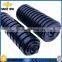 Long Life Low Friction Belting Conveyor Impact Rubber Coated Roller With Ring