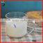 New designs red lips glass tea cup with handle