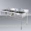 stainless steel compartment sink