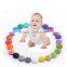 Bangxing food grade silicone beads baby teething necklace wholesale