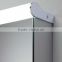 Luxury villa bathroom fluorescent mirror cabinet with top lighted