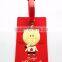 Funny Cute Custom Shaped Luggage Tags PVC Travel Animation Silicone Airline Bag Tag