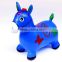Kids best friend PVC eco friendly printed pattern bouncing animal toy with music
