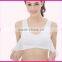 No rims together gather super sports bra in front of the one-button lace chest yoga running vest