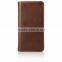 for Galaxy Note 5 Genuine Leather Case, Leather Case Pouch with Foldable Stand for Samsung Galaxy Note 5