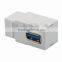Keystone USB 3.0 Female To Female Connector With Angle Side