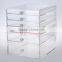 Acrylic Cosmetic Storage Display Box with 6-tiers /acrylic storage box/Modern Design Acrylic Makeup Storage box