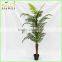 big leaves artificial decoraive palm trees single real trunk indoor