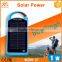 Factory private model waterproof solar power bank 8000Mah smart phone charger battery solar power bank