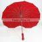 golf new design promotional heart shape umbrella
