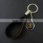 New Fashion Metal Luxury Double Key Rings Leather Keychain