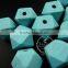 20*20*20mm Painted Color Light Green Wood Beads Polyhedron Beads DIY Findings Supplies 3000045