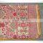 red white travel picnic golden thread blanket