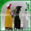 PVC 500ml cleaning liquid plastic bottle with trigger spray