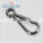 metal material swivel simplex spring snap hook with clip