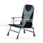 Outsunny Gray Folding Portable Fishing Chair with Rod Holder