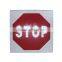 Customized LED stop sign with pole solar power 600mm traffic sign board