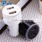 Hot selling dual usb car charger for mobile phone mini car battery charger with CE RoHS FCC
